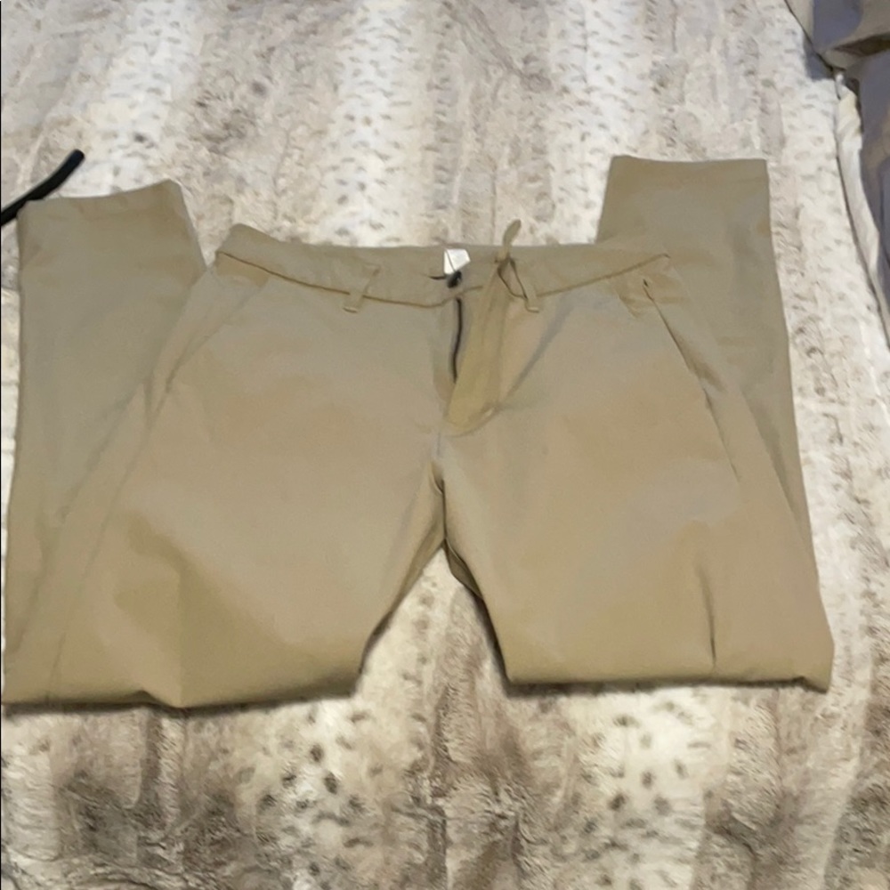 Khaki Lulu Lemon Pants